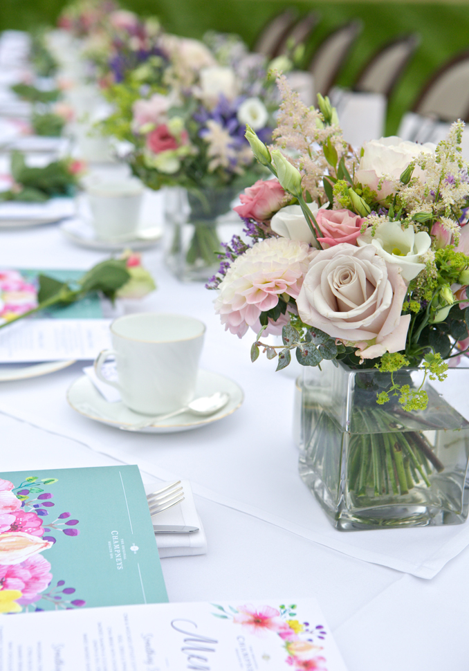 Champneys High Tea Launch Flowers Rebecca Fennell Photography