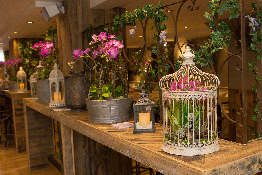 Orchids at Giggling Squid Brentwood Launch