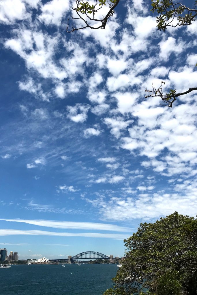 Clouds in the sky above Sydney